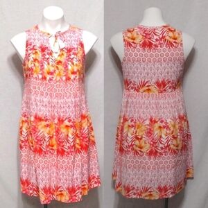 Old Navy Floral Sleeveless Tunic Top Lightweight Boho Summer KRelaxed Casual S